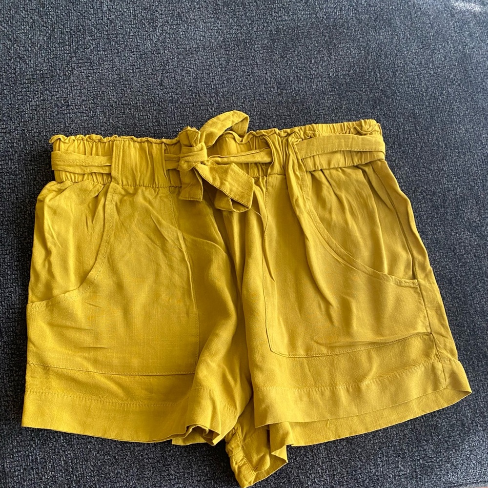 Mustard yellow shorts